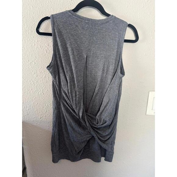 Athleta cotton grey twist open back tank size S - Picture 3 of 4